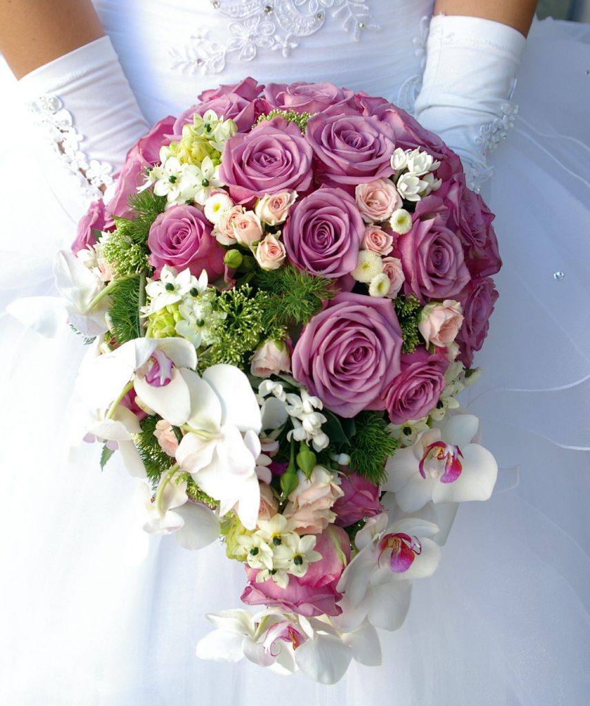 紫バラのブーケ
